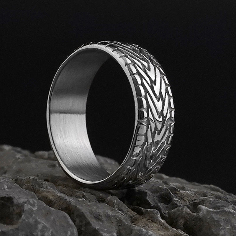 3D Pattern Stainless Steel Ring