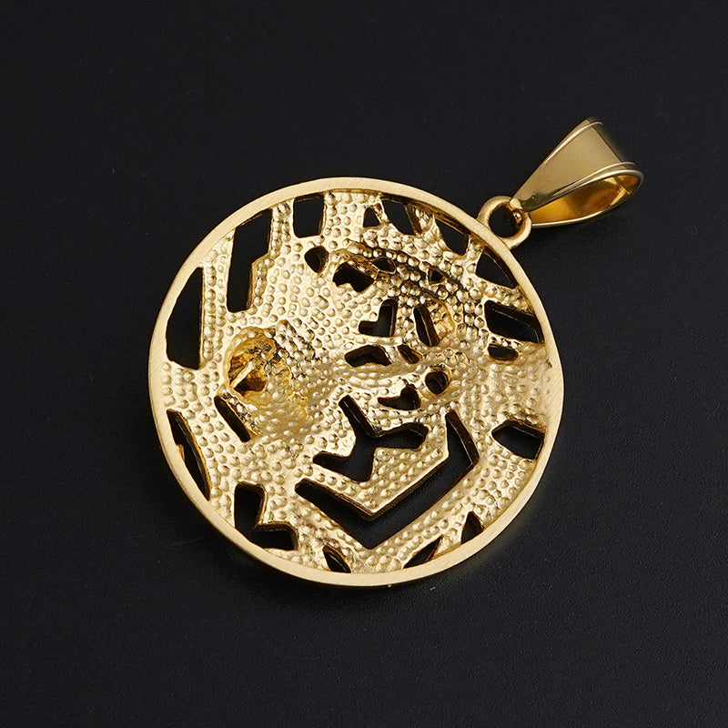 Gold Plated Leopard Head Pendants