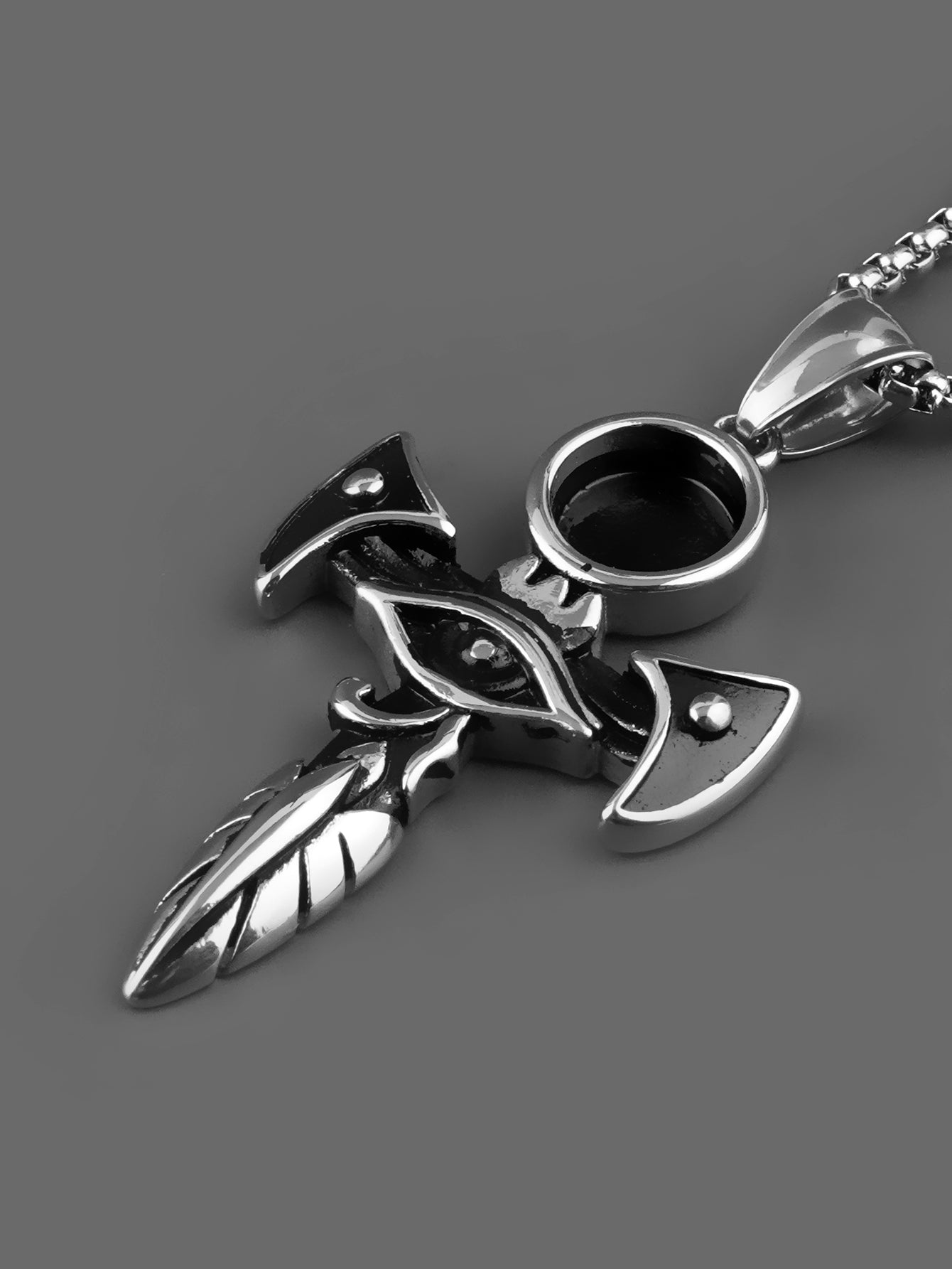 MysticismCross Eyes Sword Pendant