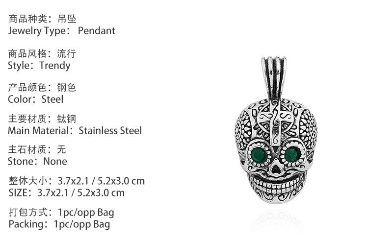 Stainless Steel Skull pendant