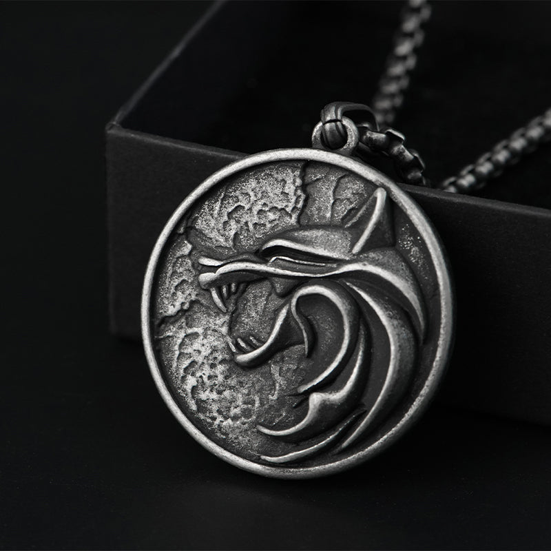 Wolf Circle Pendant