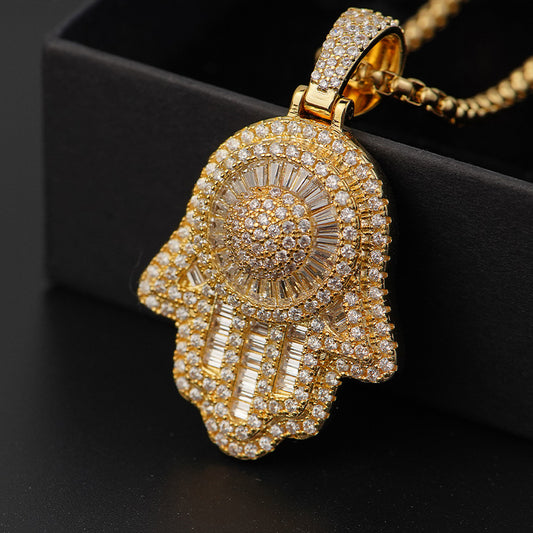 Gold Head Pendant CZ