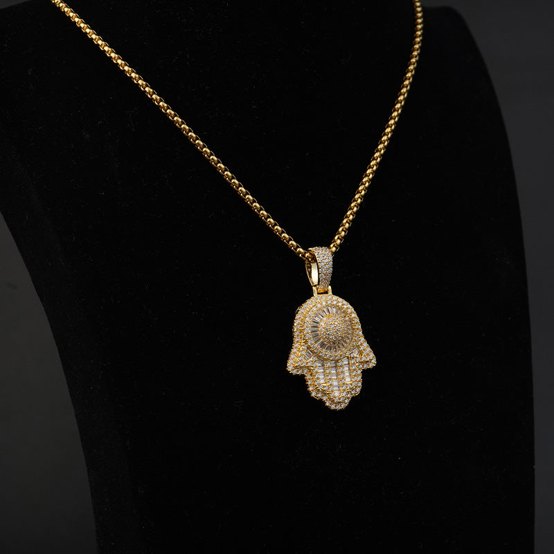 Gold Head Pendant CZ