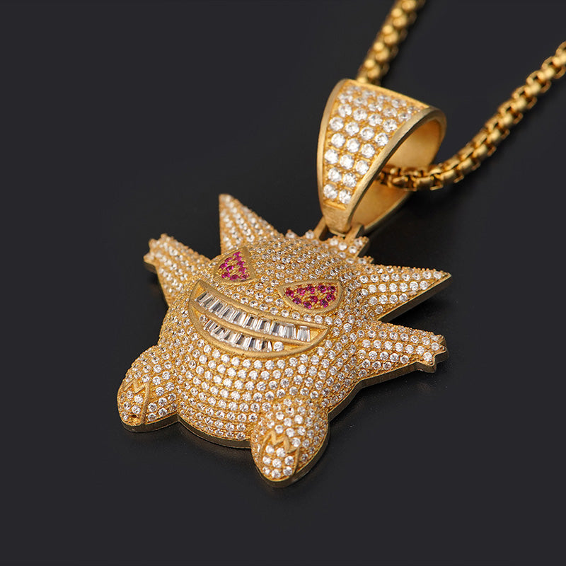 Gold Hip Hop pendant CZ