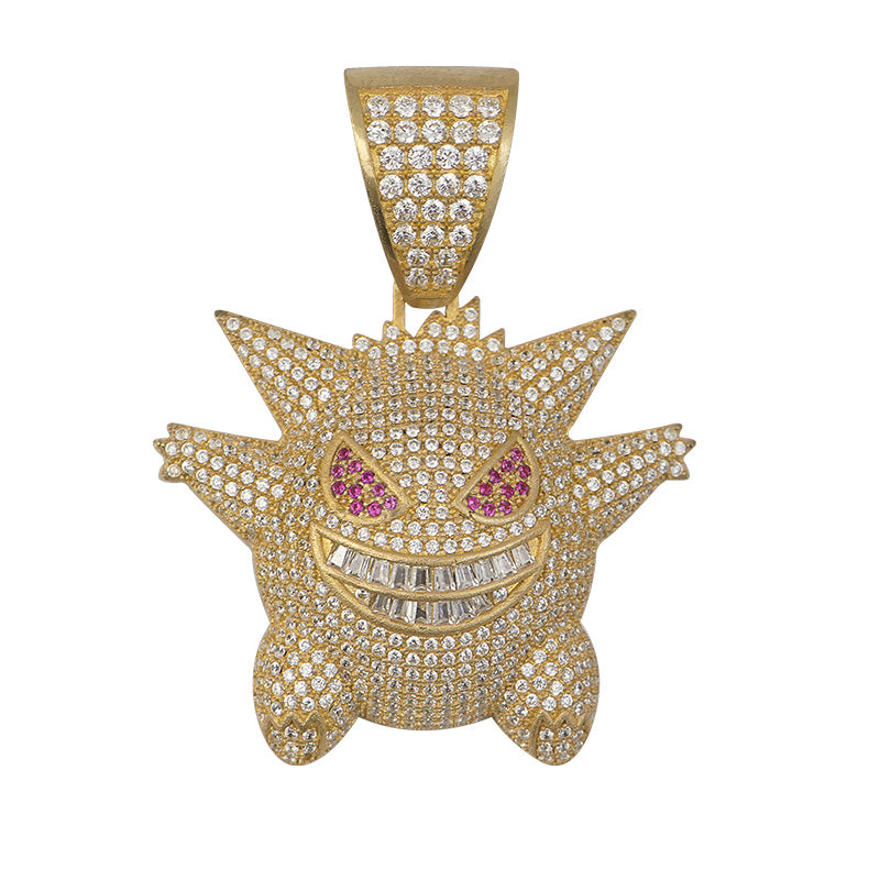 Gold Hip Hop pendant CZ