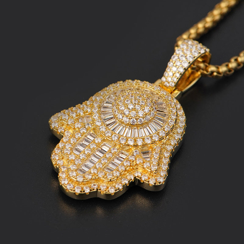 Gold Head Pendant CZ