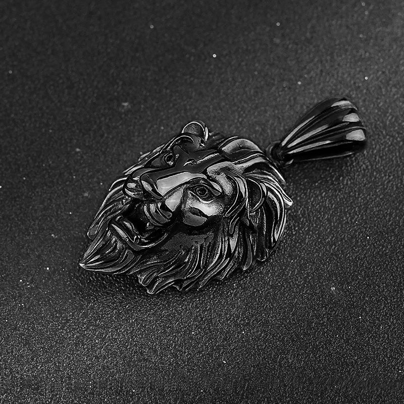 Stainless Steel Lion Head Pendant