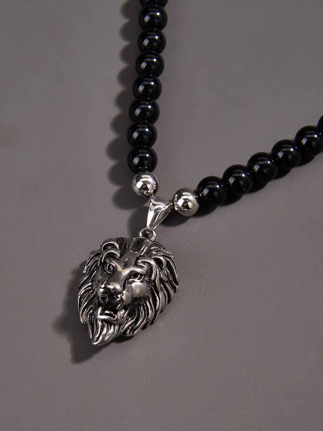 Vintage Lion Head Beads Necklaces